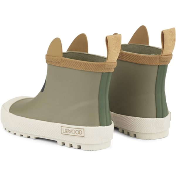 Liewood Tekla Rain Boots Panda Khaki Mix Online Sale