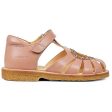 Angulus Hjerte Sandal W. Velcro Dark Peach Multi Glitter Online