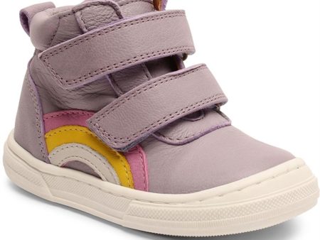 Bisgaard Rainbow Velcro Shoe Purple on Sale