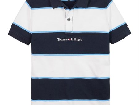 Tommy Hilfiger Rugby Stripe Polo T-shirt Desert Sky Stripes Supply