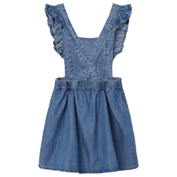 Name it Medium Blue Denim Mia Frill Denim Dress Online Hot Sale