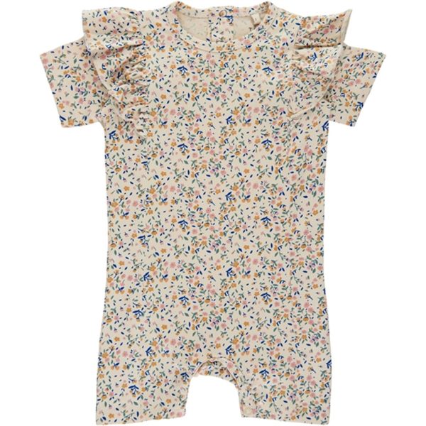 THE NEW Siblings White Swan Tiny Flower AOP Geraldine Jumpsuit Sale