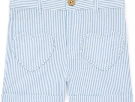 BONTON Rayure Bleue Shorts on Sale