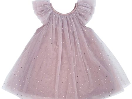 Dolly by Le Petit Tom Fairy Tulle Dress Dusty Violet Online Sale