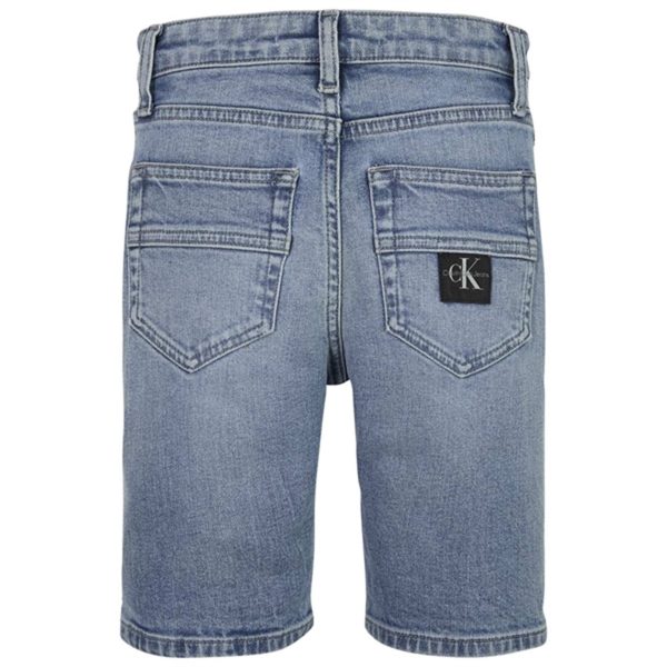 Calvin Klein Denim Shorts High Visual Blue on Sale