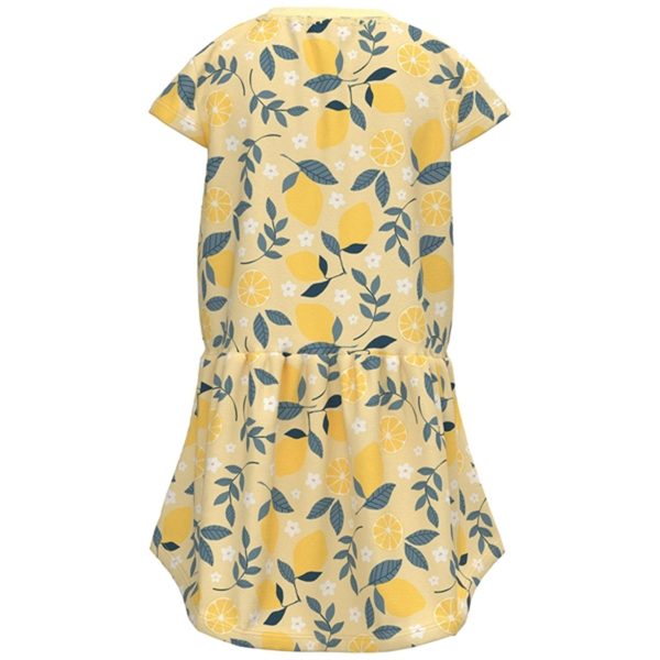 Name it Double Cream Lemon AOP Vigga Dress Online Hot Sale