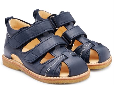 Angulus Starter Sandal W. Velcro Navy Online now