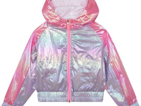 Billieblush Hooded Windbreaker Pale Blue For Discount