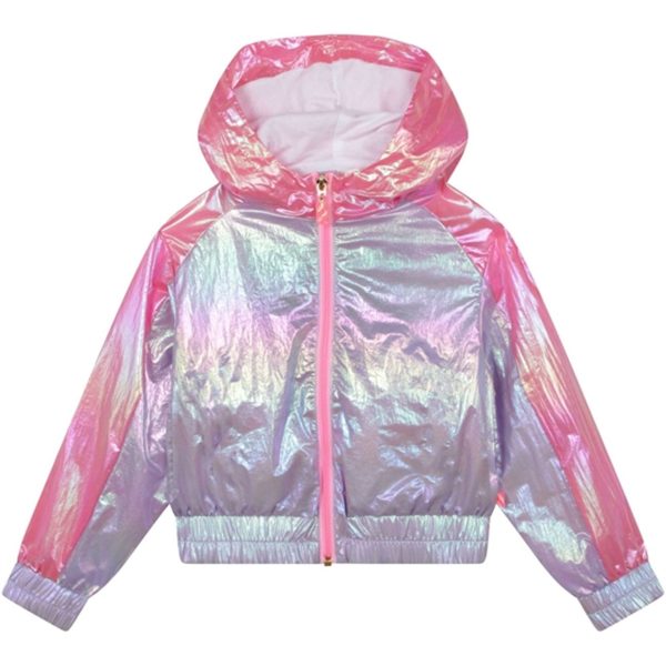 Billieblush Hooded Windbreaker Pale Blue For Discount