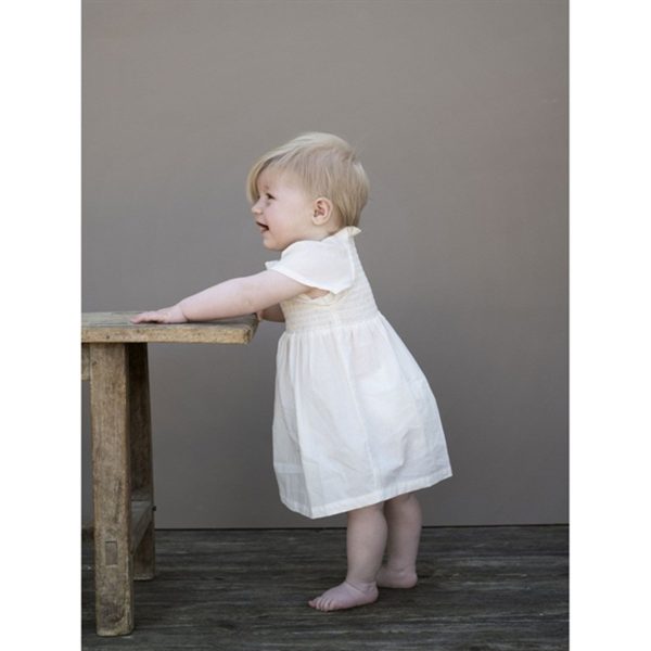 Serendipity Offwhite Baby Smock Dress Online