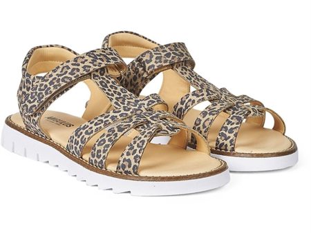 Angulus Sandal W. T-Strap And Velcro Leopard For Sale