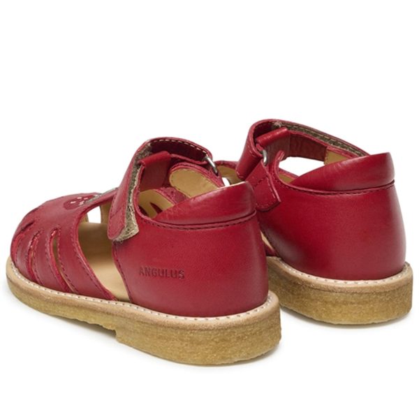 Angulus Sandal w. Strawberry and Velcro Red on Sale