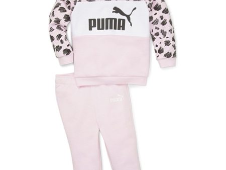 Puma ESS+ Puma Mates Infants Sweatset FL Pearl Pink on Sale