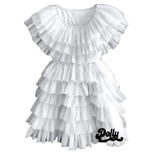 Dolly By Le Petit Tom Dolly Delicious Cake Dress Whipped Cream White Online