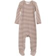 Serendipity Acorn Offwhite Baby Suit w. Feet Stripe Supply