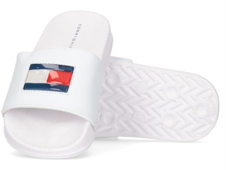 Tommy Hilfiger Flag Pool Slide White Online