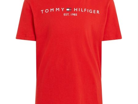 Tommy Hilfiger Essential T-Shirt Deep Crimson For Discount