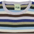 FUB Rib T-Shirt Multi Stripe Online now