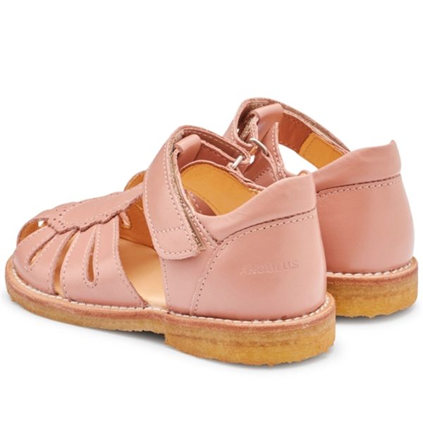 Angulus Sandal W. Velcro Dark Peach Fashion