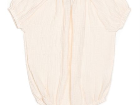 Huttelihut Comfy Muslin Romper Off-White Hot on Sale