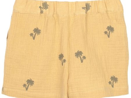 Fliink Almond Buff Aop Elmo Shorts Fashion