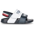 Tommy Hilfiger Logo Velcro Sandal Blue White Red Hot on Sale