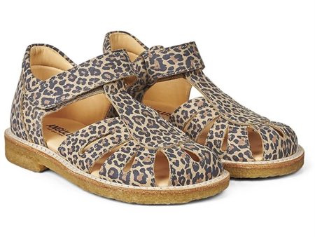 Angulus Sandal W. Velcro Leopard on Sale