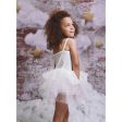 Dolly by Le Petit Tom Velvet Leotard With Tulle Tutu Dress Off White Discount