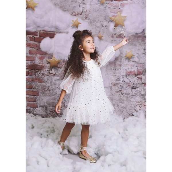 Dolly by Le Petit Tom Empress Tulle Dress Off White For Sale