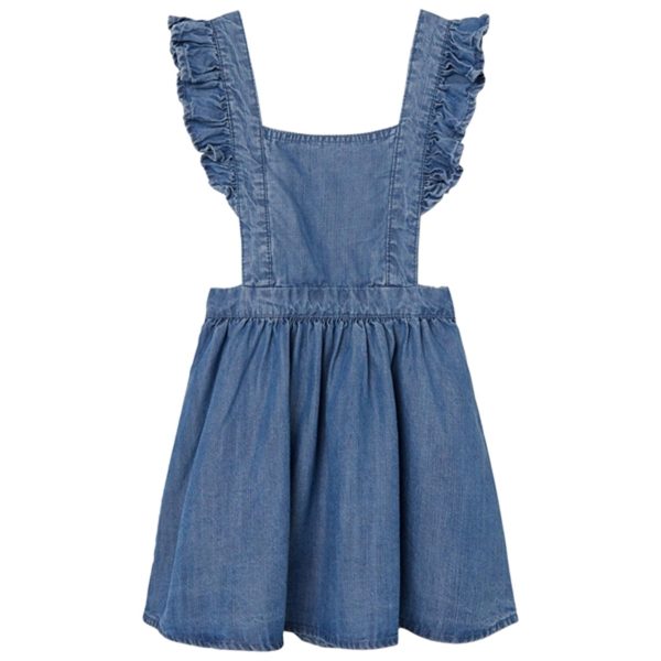 Name it Medium Blue Denim Mia Frill Denim Dress Online Hot Sale