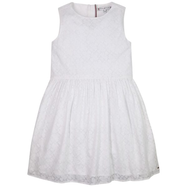 Tommy Hilfiger Monogram Dress White For Cheap