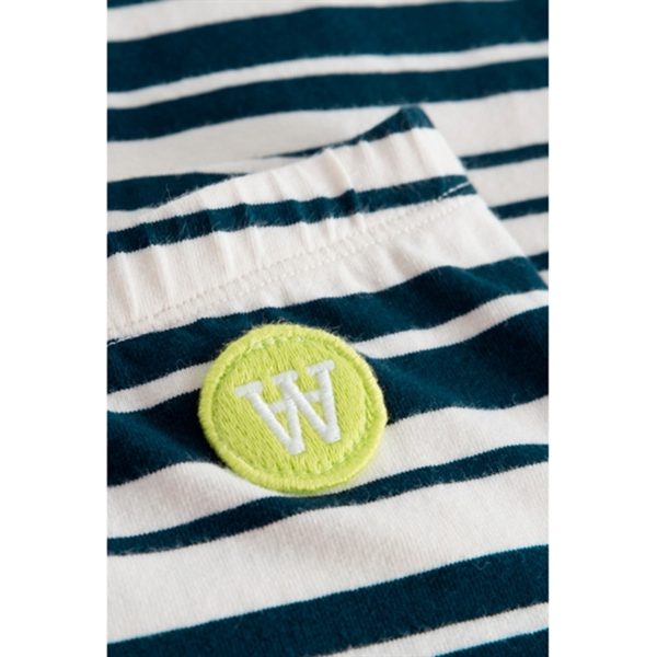 Wood Wood Off White Navy Stripes Ira Leggings Hot on Sale