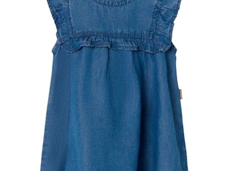 Name it Medium Blue Denim Trine Dress Fashion