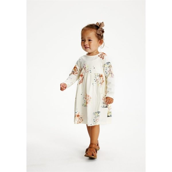 THE NEW Siblings White Swan Coral AOP Gaige Dress Fashion