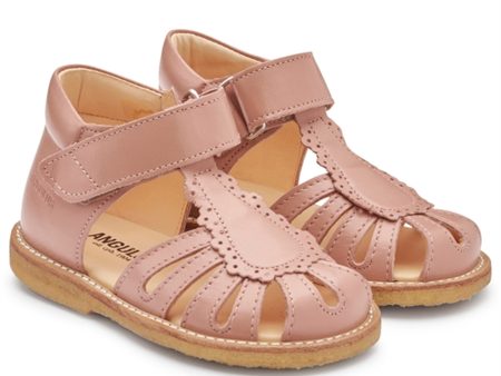 Angulus Starter Sandal W. Velcro Dark Peach For Cheap