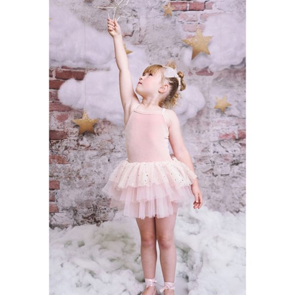 Dolly by Le Petit Tom Velvet Leotard With Tulle Tutu Dress Ballet Pink For Cheap