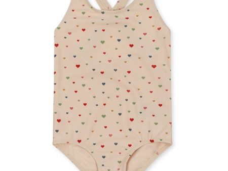 Konges Sløjd Multi Hearts Manuca Basic Swimsuit on Sale