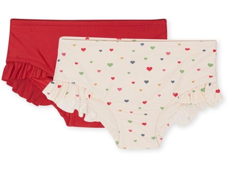 Konges Sløjd Multi Hearts Manuca Bikini Pants 2-pack Discount